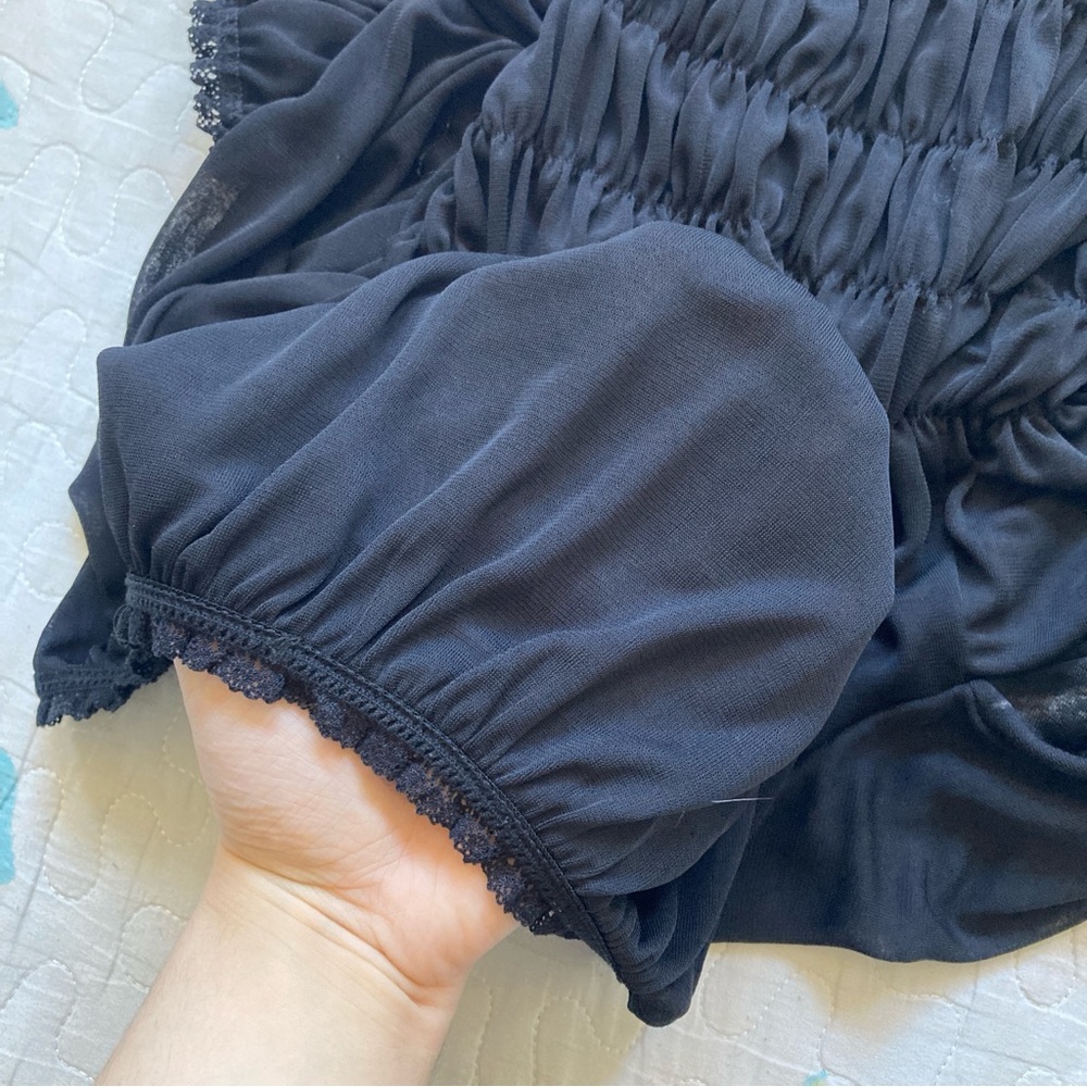 VTG 90s Pirate-Core Flouncy Milkmaid Top 🏴‍☠️ - Picture 6 of 7